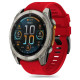 Tech-Protect Silicone Line Strap for Garmin Fenix 5X / 5X Plus / 6X / 6X Pro / 7X / 8 (51 mm) - Red