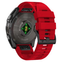 Tech-Protect Silicone Line Strap for Garmin Fenix 5X / 5X Plus / 6X / 6X Pro / 7X / 8 (51 mm) - Red