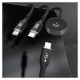 Dudao Apple Watch Dudao A12Max+ PD 100W 3in1 Charger Cable: USB-C Lightning 1.2m - Black