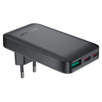 Acefast A100 65W GaN 2 USB-C+ USB-A Charger Ultra Slim - Black