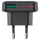 Acefast A100 65W GaN 2 USB-C+ USB-A Charger Ultra Slim - Black