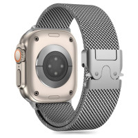 Tech-Protect Milano Strap for Apple Watch 6 / 7 / 8 / 9 / 10 / SE / Ultra 1 / 2 (44 / 45 / 46 / 49 MM) - Silver