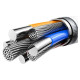 Joyroom S-A51 Cutting-Edge Series 3A USB-A - USB-C cable 1.2m - light gray