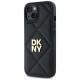 Dkny Quilted Stack Logo iPhone 15 Case - Black