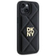 Dkny Quilted Stack Logo iPhone 15 Case - Black