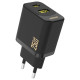 Dudao A26T GaN 25W USB-A, USB-C Charger - Black