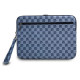 Dkny Sleeve Checkered Pattern Printed Stripes 14" Laptop Case - Blue