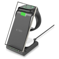 Tech-Protect QI15W-A36 3in1 Charging Station for Android - Black