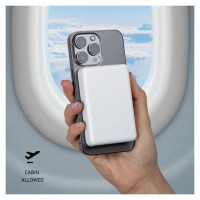 SBS Powerbank SBS TEBB5000MAG1CW 5000 mAh USB-C, MagSafe compatible - white