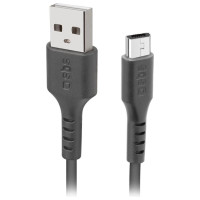 SBS TECABLEMICRO2K USB-A - Micro-USB Cable 2 m - Black