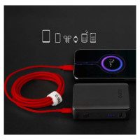 SBS TECABLETISSUETCCR USB-C - USB-C 1.5m 60W Braided Cable - Red