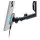 SBS TESUPMAGEXTWIR15W Telescopic Smartphone Holder with Wireless Charger, MagSafe Compatible, for Windshield and Dashboard - Black
