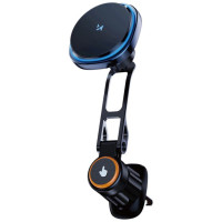 Wozinsky WCT5-6S2Y Car Holder with Qi/MagSafe 15W Inductive Charger for Air Vent - Black