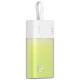 Baseus Popsicle 5200mAh 20W Powerbank with Built-in Lightning Cable (+ White Baseus Simple USB-C - USB-C 60W/20V/3A/30cm Cable) - White-Green