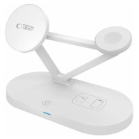 Tech-Protect QI15W-A41 3in1 Wireless Charger with MagSafe for Apple Devices - White