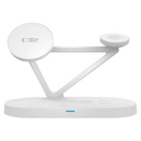 Tech-Protect QI15W-A41 3in1 Wireless Charger with MagSafe for Apple Devices - White