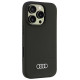 Audi Silicone Case iPhone 16 Pro 6.3" black/black hardcase AU-LSRIP16P-Q3/D1-BK
