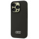 Audi Silicone Case iPhone 16 Pro 6.3" black/black hardcase AU-LSRIP16P-Q3/D1-BK