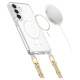 Tech-Protect FlexAir Chain MagSafe Case for Samsung Galaxy S25 - Black-Beige