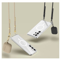 Tech-Protect FlexAir Chain MagSafe Case for Samsung Galaxy S25 - Black-Beige