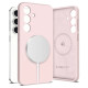 Tech-Protect Liquid Silicone MagSafe Case for Samsung Galaxy S25 - Pink