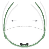 Rockbros Photochromic Cycling Glasses with UV Protection and Corrective Insert - Green