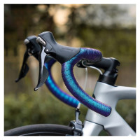 Rockbros Handlebar Tape Perforated Silicone with Chameleon Effect - Purple