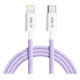 Tech-Protect Ultraboost Lite Lightning Cable PD60W/3A 2m - Purple