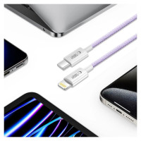 Tech-Protect Ultraboost Lite Lightning Cable PD60W/3A 2m - Purple