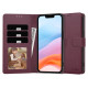 Tech-Protect Wallet Case for iPhone 16e - Burgundy