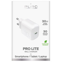 Puro PROLITE 30W USB-C Wall Charger - White