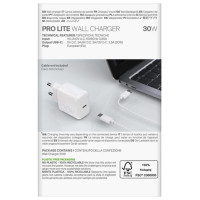 Puro PROLITE 30W USB-C Wall Charger - White