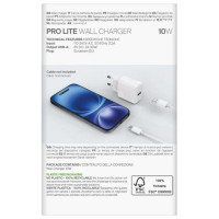 Puro PROLITE 10W USB-A Wall Charger - White