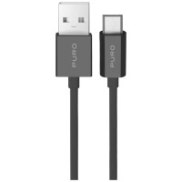 Puro 12W TPE USB-A - microUSB 2m Cable - Black