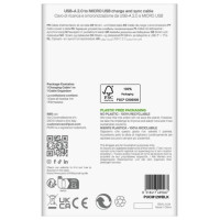 Puro TPE 12W USB-A - microUSB 1m Cable - Black