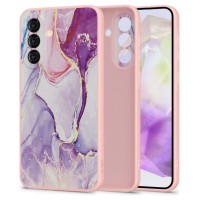Tech-Protect Icon Case for Samsung Galaxy A36 5G - Marble - Pink