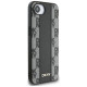 Dkny Leather Checkered Mono Pattern MagSafe iPhone 16e Case - Black
