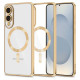Tech-Protect MagFlex MagSafe Case for Samsung Galaxy S25 Edge - Transparent Gold