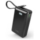 SBS Powerbank SBS 20000 mAh 20W with built-in USB-C cable and digital display - black