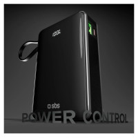 SBS Powerbank SBS 20000 mAh 20W with built-in USB-C cable and digital display - black