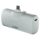 SBS EcoPower 5000 mAh 10W Powerbank with Built-in USB-C Port - Gray