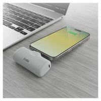 SBS EcoPower 5000 mAh 10W Powerbank with Built-in USB-C Port - Gray