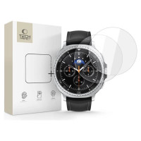 Tech-Protect Glass Fit+ 2-pack tempered glass for Samsung Galaxy Watch 8 Classic 46 mm - transparent