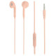 Tellur In-Ear Headset Fly, Noise Reduction Memory Foam Ear Plugs Pink