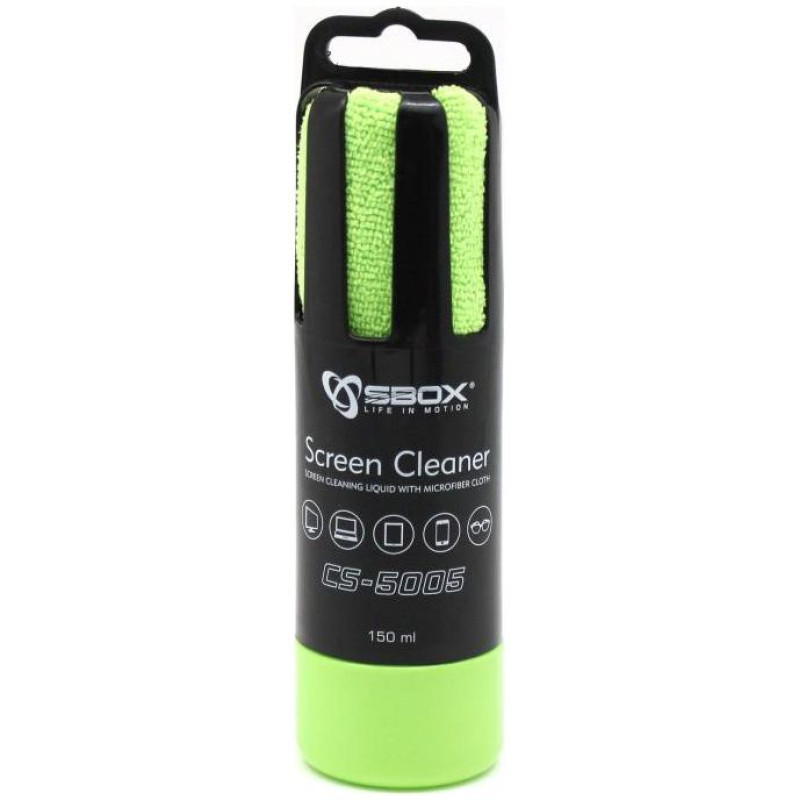 Sbox CS-5005G Screen Cleaner 150ml Green