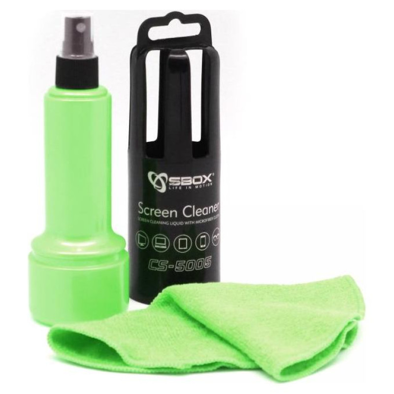 Sbox CS-5005G Screen Cleaner 150ml Green