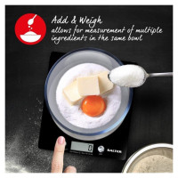 Salter 1036 BCFEU12 Disc Electronic Digital Kitchen Scales Black