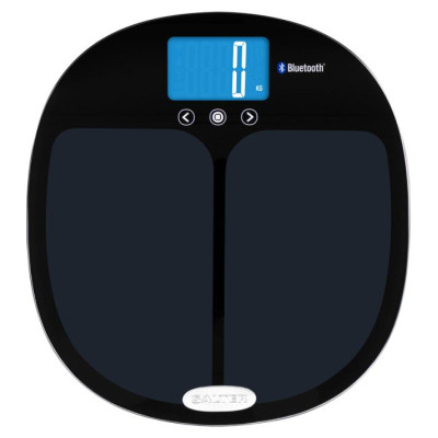 Salter 9192 BK3R Curve Bluetooth Smart Analyser Bathroom Scale black
