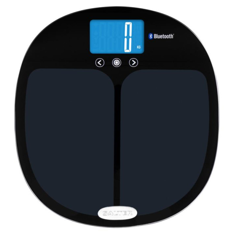 Salter 9192 BK3R Curve Bluetooth Smart Analyser Bathroom Scale black