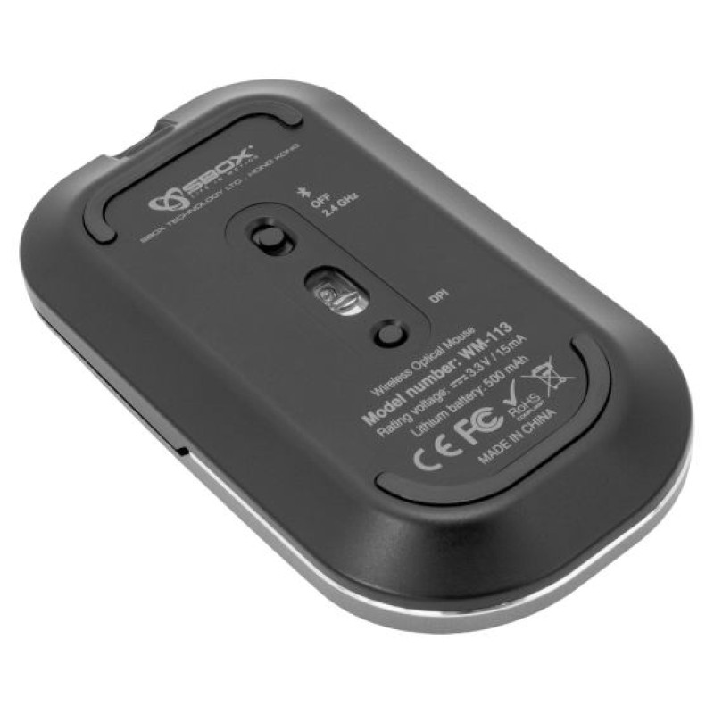 Sbox WM-113 Wireless Silver